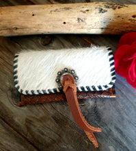 Load image into Gallery viewer, HAIR ON HIDE GENUINE LEATHER BUSINESS CARD HOLDER