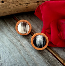 Load image into Gallery viewer, HAIR ON HIDE WOODEN COWGIRL CANDY STUDS - 20mm COLLECTION