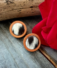 Load image into Gallery viewer, HAIR ON HIDE WOODEN COWGIRL CANDY STUDS - 20mm COLLECTION