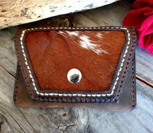 Load image into Gallery viewer, Small Western Card/Cash Wallet with Hair On Hide