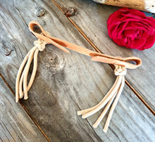 Load image into Gallery viewer, SIMPLE LEATHER CHIN STRAP with BUTTON KNOTS