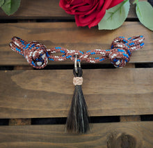 Load image into Gallery viewer, KNOTTED ROPE CHIN STRAP with HORSEHAIR TASSEL