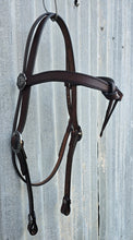 Load image into Gallery viewer, Dark Horse Collection - Knotted Brow Headstall "Badger"