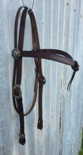 Load image into Gallery viewer, Dark Horse Collection - Knotted Brow Headstall "Badger"