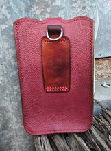 Load image into Gallery viewer, Western Style Tooled Phone or Saddle Pouch - Appaloosa Horse with Basket Stamping