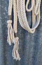 Load image into Gallery viewer, Hand Braided Cotton Split Reins 5/8" wide