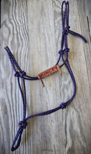 Load image into Gallery viewer, STANDARD ROPE HALTER with LEATHER NAME PLATE