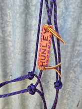 Load image into Gallery viewer, STANDARD ROPE HALTER with LEATHER NAME PLATE