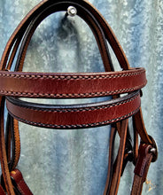 Load image into Gallery viewer, Custom Made Work/Show/Ranch Bridle Leather Headstall - Cob or Full