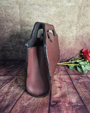 Load image into Gallery viewer, Tooled Longhorn Leather Clutch
