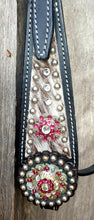 Load image into Gallery viewer, HAIR ON HIDE BLACK HEADSTALL