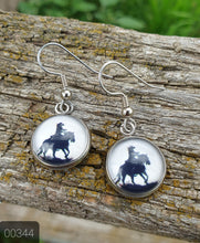 Load image into Gallery viewer, 12MM ROUND CAB COWGIRL CANDY DANGLE EARRINGS COLLECTION