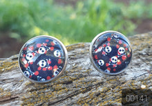 Load image into Gallery viewer, 14MM COWGIRL CANDY EARRINGS PATTERNS/FLOWERS