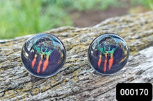 Load image into Gallery viewer, 12MM ROUND CAB COWGIRL CANDY EARRINGS - FEATHER COLLECTION