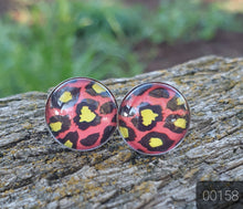 Load image into Gallery viewer, 12MM ROUND CAB COWGIRL CANDY EARRINGS - PATTERNS COLLECTION 1