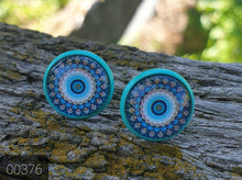 Load image into Gallery viewer, 12MM ROUND CAB COWGIRL CANDY EARRINGS - PATTERNS COLLECTION 1