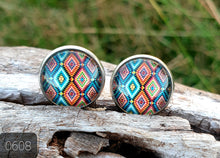 Load image into Gallery viewer, 14MM COWGIRL CANDY EARRINGS PATTERNS/FLOWERS