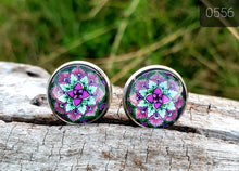 Load image into Gallery viewer, 14MM COWGIRL CANDY EARRINGS PATTERNS/FLOWERS