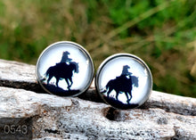 Load image into Gallery viewer, 14MM COWGIRL CANDY EARRINGS - HORSE COLLECTION