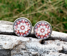 Load image into Gallery viewer, 14MM COWGIRL CANDY EARRINGS PATTERNS/FLOWERS