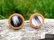 Load image into Gallery viewer, HAIR ON HIDE WOODEN COWGIRL CANDY STUDS - 20mm COLLECTION