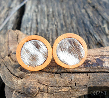 Load image into Gallery viewer, HAIR ON HIDE WOODEN COWGIRL CANDY STUDS - 20mm COLLECTION