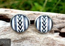 Load image into Gallery viewer, 12MM ROUND CAB COWGIRL CANDY EARRINGS - PATTERNS COLLECTION 3