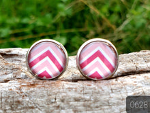 Load image into Gallery viewer, 12MM ROUND CAB COWGIRL CANDY EARRINGS - PATTERNS COLLECTION 3