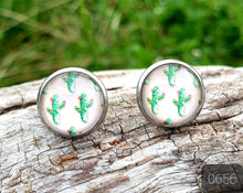 Load image into Gallery viewer, 12MM ROUND CAB COWGIRL CANDY EARRINGS - CACTUS COLLECTION