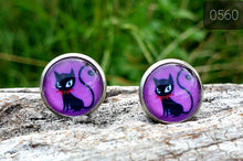 Load image into Gallery viewer, 12MM ROUND CAB COWGIRL CANDY EARRINGS - ANIMALS COLLECTION