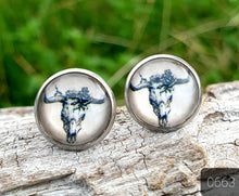 Load image into Gallery viewer, 12MM ROUND CAB COWGIRL CANDY EARRINGS - WILD WEST COLLECTION