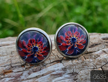 Load image into Gallery viewer, 12MM ROUND CAB COWGIRL CANDY EARRING - FLOWERS COLLECTION