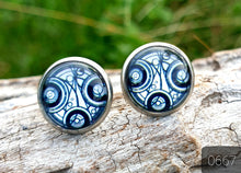 Load image into Gallery viewer, 12MM ROUND CAB COWGIRL CANDY EARRINGS - PATTERNS COLLECTION 2