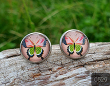 Load image into Gallery viewer, 12MM ROUND CAB COWGIRL CANDY EARRINGS - ANIMALS COLLECTION