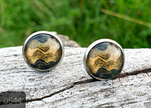 Load image into Gallery viewer, 12MM ROUND CAB COWGIRL CANDY EARRINGS - PATTERNS COLLECTION 2