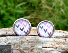Load image into Gallery viewer, 12MM ROUND CAB COWGIRL CANDY EARRINGS - PATTERNS COLLECTION 1