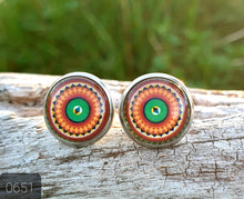 Load image into Gallery viewer, 12MM ROUND CAB COWGIRL CANDY EARRINGS - PATTERNS COLLECTION 1