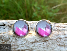 Load image into Gallery viewer, 12MM ROUND CAB COWGIRL CANDY EARRINGS - PATTERNS COLLECTION 1