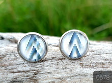 Load image into Gallery viewer, 12MM ROUND CAB COWGIRL CANDY EARRINGS - PATTERNS COLLECTION 1
