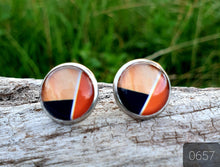 Load image into Gallery viewer, 12MM ROUND CAB COWGIRL CANDY EARRINGS - PATTERNS COLLECTION 1