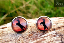 Load image into Gallery viewer, 12MM ROUND CAB COWGIRL CANDY EARRING - PERFECT PONIES COLLECTION