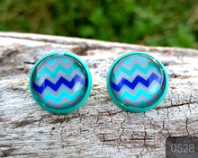 Load image into Gallery viewer, 12MM ROUND CAB COWGIRL CANDY EARRINGS - PATTERNS COLLECTION 1