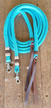 Load image into Gallery viewer, 6.5 FT ROPE SPLIT REINS WITH DECORATIVE KNOTS