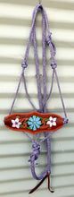 Load image into Gallery viewer, BRONC NOSE HALTER and LEAD SET - Floral Trio 006