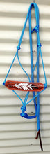 Load image into Gallery viewer, BRONC NOSE HALTER and LEAD SET - Feather 010