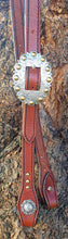 Load image into Gallery viewer, HANDMADE HERMAN OAK SLIP EAR HEADSTALL - Berry Buckle Ox Blood