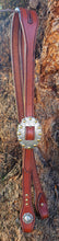 Load image into Gallery viewer, HANDMADE HERMAN OAK SLIP EAR HEADSTALL - Berry Buckle Ox Blood