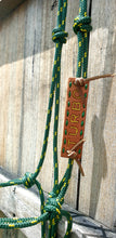 Load image into Gallery viewer, STANDARD ROPE HALTER with LEATHER NAME PLATE