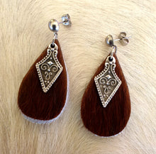 Load image into Gallery viewer, 0823 HAIR ON HIDE EARRINGS