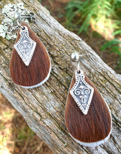 Load image into Gallery viewer, 0823 HAIR ON HIDE EARRINGS